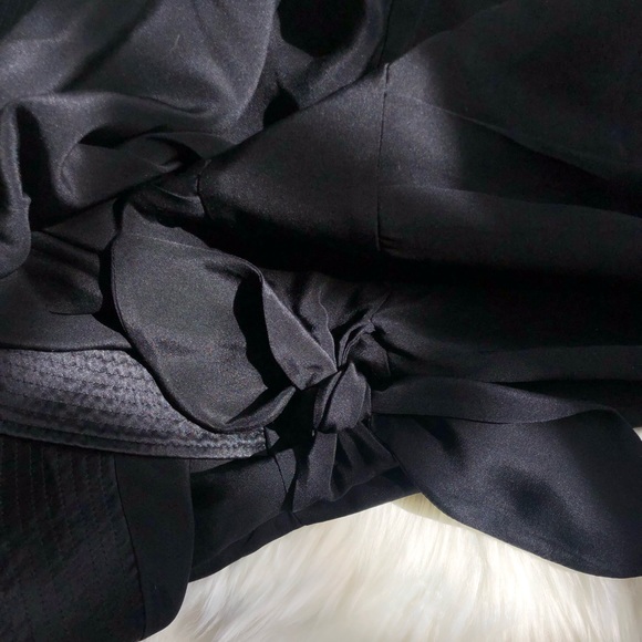 {reiss} silk one-shoulder drape bubble dress - Picture 7 of 8